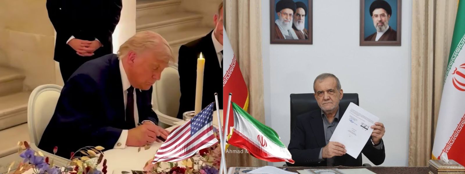 US, Iran Presidents Sign Initial Peace Deal